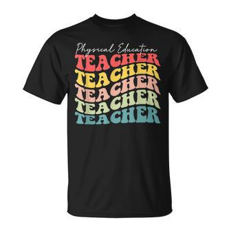 Retro Physical Education Teacher Appreciation Back To School T-shirt - Thegiftio UK