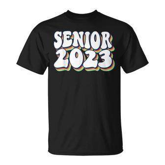 Retro Senior 2023 Back To School Class Of 2023 Graduation T-shirt - Thegiftio UK