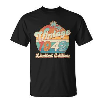 Retro Tropical Vintage 1942 Limited Edition 80Th Birthday V2 T-Shirt