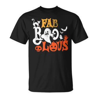 Retro Vintage Boo Fabboolous Halloween Party Costume Unisex T-Shirt - Seseable