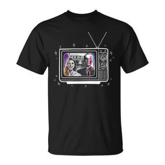 Retro Vintage Tv Show Screen Unisex T-Shirt - Monsterry