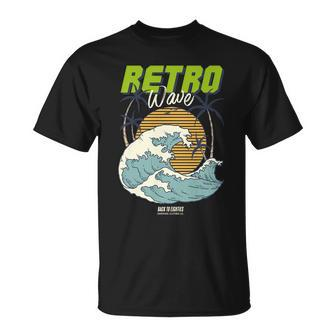 Retro Wave Sunset Unisex T-Shirt - Monsterry