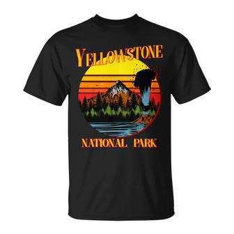 Retro Yellowstone National Park Tshirt Unisex T-Shirt - Monsterry