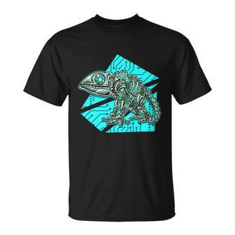 Robotic Chameleon Funny Gift For Reptile Lovers Lizard Lovers Gift Unisex T-Shirt - Monsterry UK