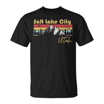 Salt Lake City Utah Roots Hometown Vintage Home State Pride T-shirt - Thegiftio UK