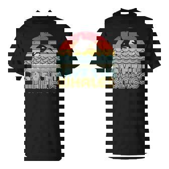 Save The Whales Retro Style Orca Killer Whale T-shirt - Thegiftio