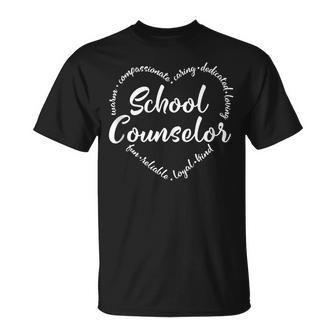 School Counselor Guidance Counselor Schools Counseling V2 Unisex T-Shirt - Seseable