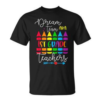 Back To School Dream Team Aka 1St Grade Teachers Colourful T-shirt - Thegiftio UK