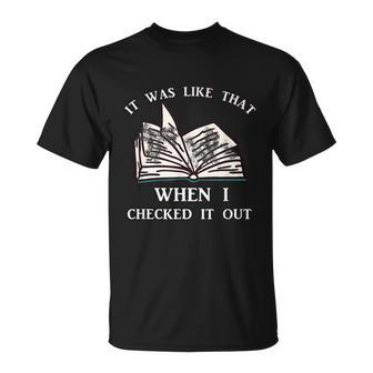 School Library Funny For Librarian Tshirt Unisex T-Shirt - Monsterry