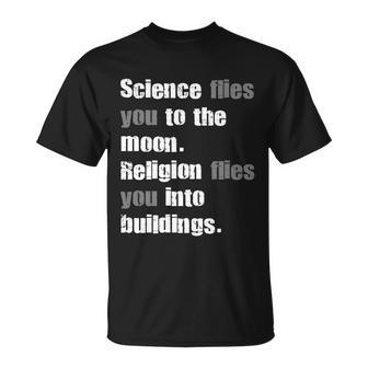 Science Flies You To The Moon Tshirt Unisex T-Shirt - Monsterry AU