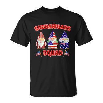 Shenanigans Squad 4Th Of July Gnomes Usa Unisex T-Shirt - Monsterry AU