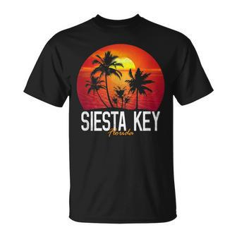 Siesta Key Palm Tree Swimming Scuba Novelty Fl T-shirt - Thegiftio UK