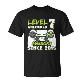 Six 7Yr Bday Son Boy Funny Gamer 7Th 7 Years Old Birthday Unisex T-Shirt - Monsterry UK