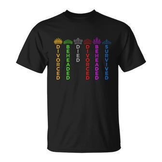 Six Queens Crowns Six The Musical Colors T-shirt - Thegiftio UK