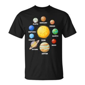 Solar System Planets Sun Mars Unisex T-Shirt - Monsterry DE