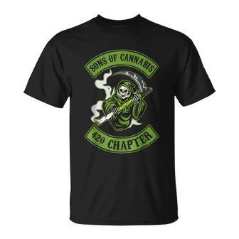 Sons Of Cannabis 420 Chapter Unisex T-Shirt - Monsterry