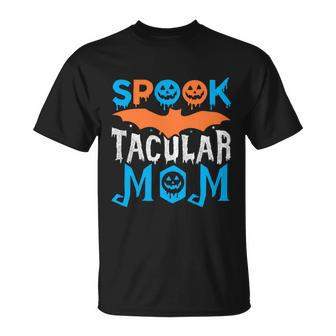 Spook Tacular Mom Halloween Quote Unisex T-Shirt - Monsterry CA