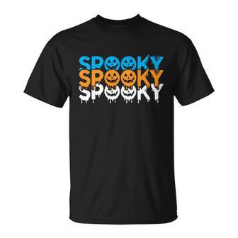 Spooky Spooky Spooky Halloween Quote V4 Unisex T-Shirt - Monsterry CA