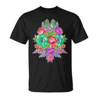 Spring Wild Flowers Bundle Bunch Unisex T-Shirt - Monsterry