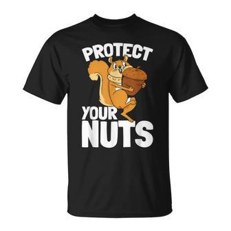 Squirrel Lover Protect Your Nuts Squirrel T-shirt - Thegiftio