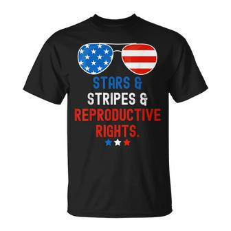 Stars Stripes Reproductive Rights Patriotic 4Th Of July V21 Unisex T-Shirt - Seseable