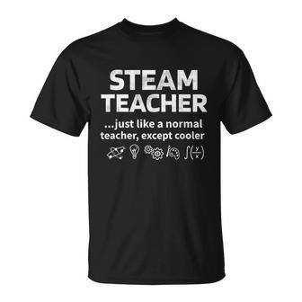 Steam Teacher Definition Science Technology Engineering Math V2 T-Shirt - Thegiftio UK