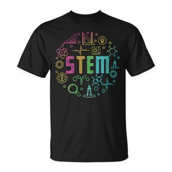 Stem Science Technology Engineering Math Teacher Gifts Unisex T-Shirt - Seseable