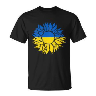 Sunflower Of Peace Ukraine Ukraine Strong Vyshyvanka Long Tshirt Unisex T-Shirt - Monsterry
