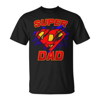 Super Dad Ripped Logo Unisex T-Shirt - Monsterry