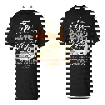 Tea Books And Cats Cat Book Lovers Reading Book T-shirt - Thegiftio