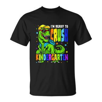 Teacher Crush Preschool Dinosaur Monster Truck Funny Unisex T-Shirt - Monsterry AU