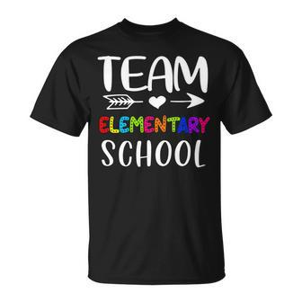 Team Elementary - Elementary Teacher Back To School Unisex T-Shirt - Seseable