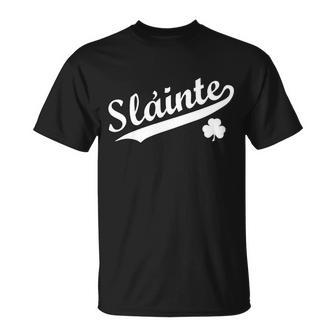 Team Slainte Irish Clover St Patricks Day Unisex T-Shirt - Monsterry