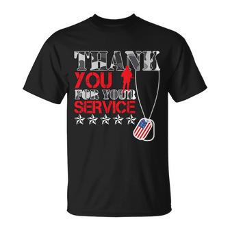 Thank You For Your Service T-Shirt - Thegiftio UK