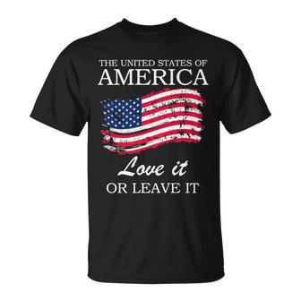 The Usa Love It Or Leave It Unisex T-Shirt - Monsterry UK