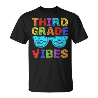Third Grade Vibes First Day Of 3Rd Grade Kids Back To School Unisex T-Shirt - Seseable