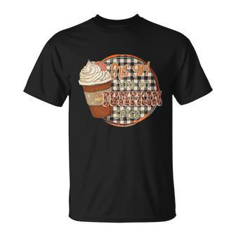 This Girl Runs On Pumpkin Spice Thanksgiving Quote Unisex T-Shirt - Monsterry UK
