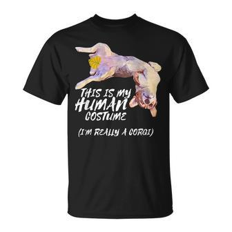 This Is My Human Costume Im Really A Corgi Halloween Funny Men Women T-shirt Graphic Print Casual Unisex Tee - Thegiftio UK