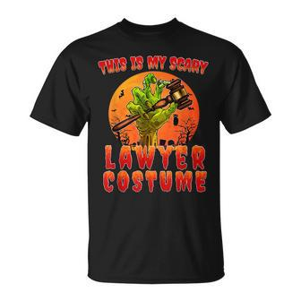 This Is My Scary Lawyer Costume Zombie Spooky Halloween Unisex T-Shirt - Seseable