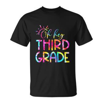Tie Dye Hello 3Rd Third Grade Teacher T-shirt - Thegiftio UK