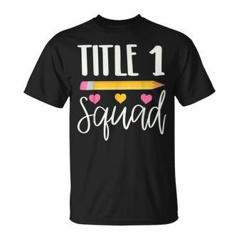 Title 1 Squad Cute Title 1 Reading Teacher V2 T-shirt - Thegiftio UK