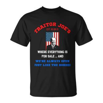 Traitor Joes Funny Anti Biden Unisex T-Shirt - Monsterry AU