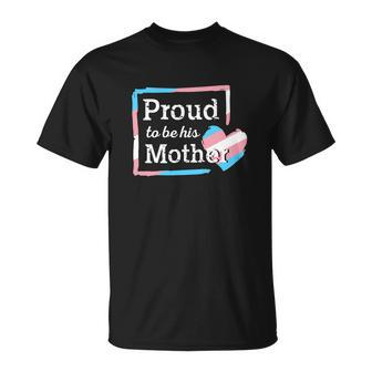 Transgender Mom Proud To Be Transgender Pride Mom Outfit Unisex T-Shirt - Monsterry DE