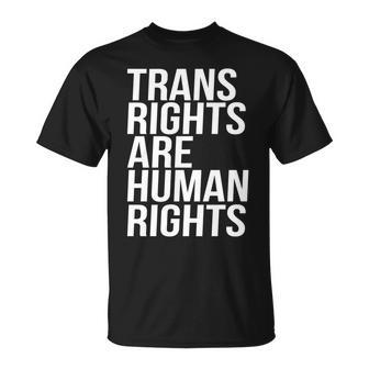 Transgender Trans Rights Are Human Rights Tshirt Unisex T-Shirt - Monsterry