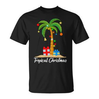 Tropical Christmas Unisex T-Shirt - Monsterry