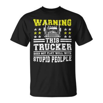 Trucker Trucker Accessories For Truck Driver Diesel Lover Trucker_ V9 Unisex T-Shirt - Seseable
