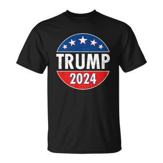 Trump 2024 Election Emblem Unisex T-Shirt - Monsterry