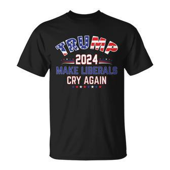 Trump 2024 Make Liberals Cry Again Unisex T-Shirt - Monsterry UK