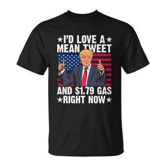 Trump 2024 Mean Tweets 179 Gas Unisex T-Shirt - Monsterry CA