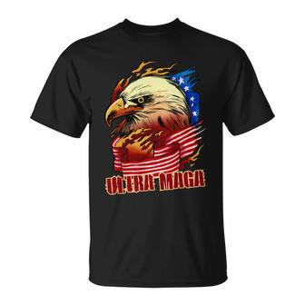 Ultra Maga Bald Eagle Anti Biden Trump 2024 Usa America Tshirt Unisex T-Shirt - Monsterry CA